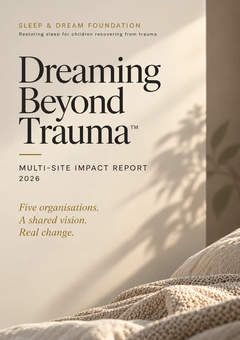 Dreaming Beyond Trauma™ — Multi-site Impact Report 2026. Five organisations. A shared vision. Real change.